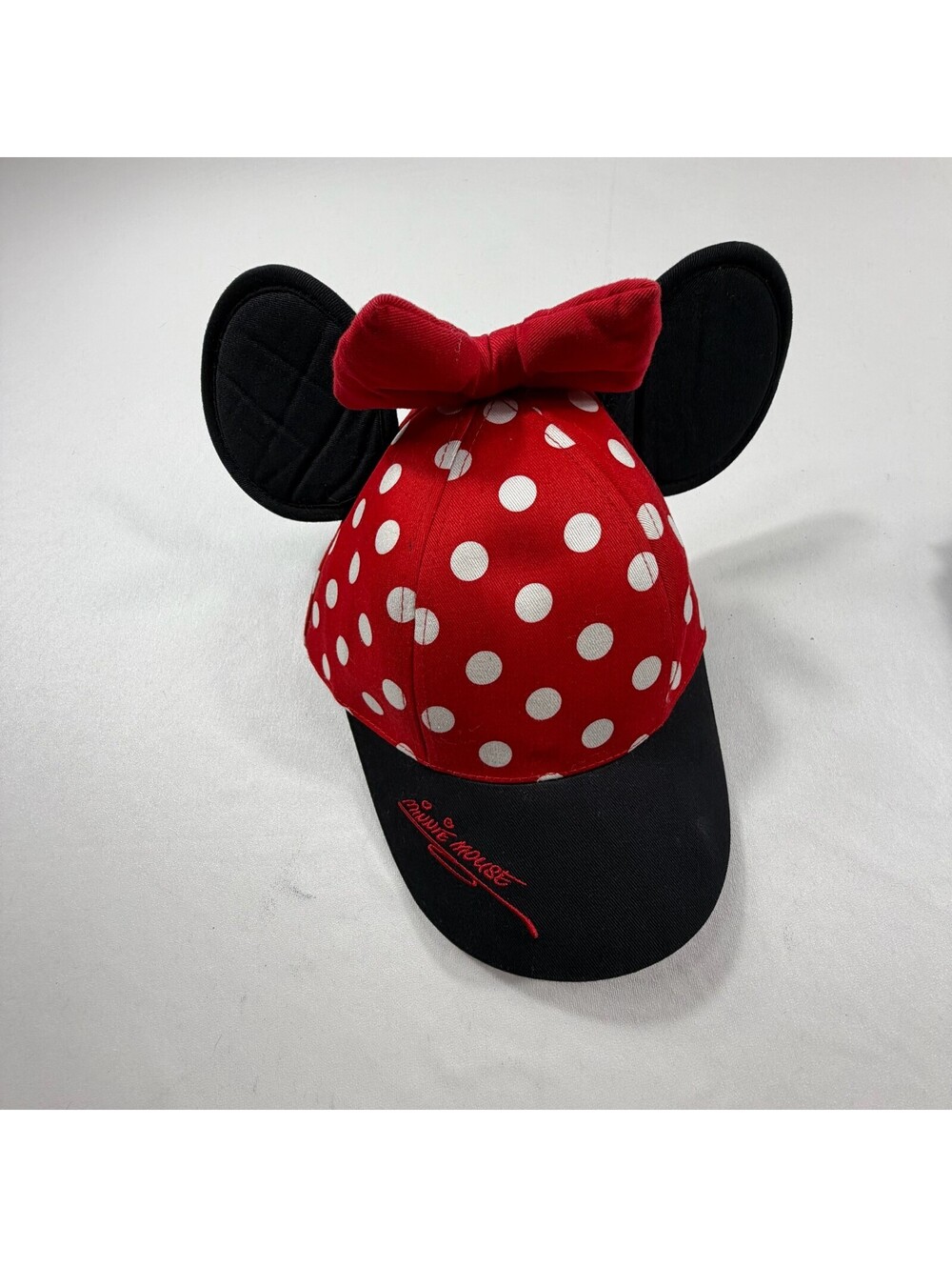 Disney World Minnie Mouse Youth Snapback Hat with Ears and Bow